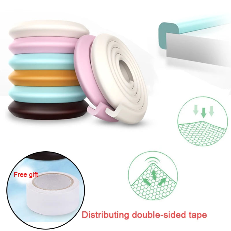 2M Flexible Baby Corner and Edge Protector Bumper Strip for Home Safety