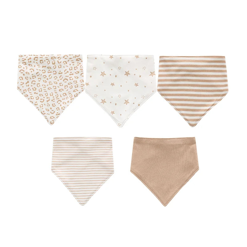 Set of 10 Baby Caps and Bibs for Newborns - Adorable Accessories for Boys and Girls, Perfect for Photo Shoots and Everyday Wear