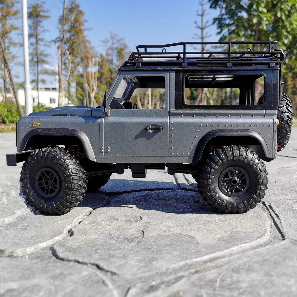 1:12 Scale MN-99S 2.4G 4WD RC Rock Crawler Truck - RTR Remote Control D90 Defender Pickup for Kids and Boys