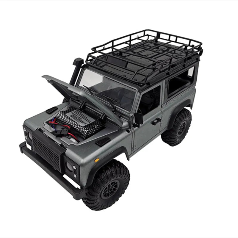 1:12 Scale MN-99S 2.4G 4WD RC Rock Crawler Truck - RTR Remote Control D90 Defender Pickup for Kids and Boys