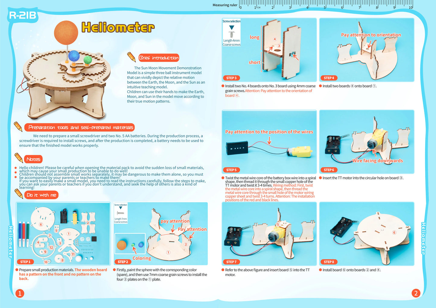 Solar System Exploration Kit: DIY Earth, Moon & Sun Rotation Puzzle for STEM Learning