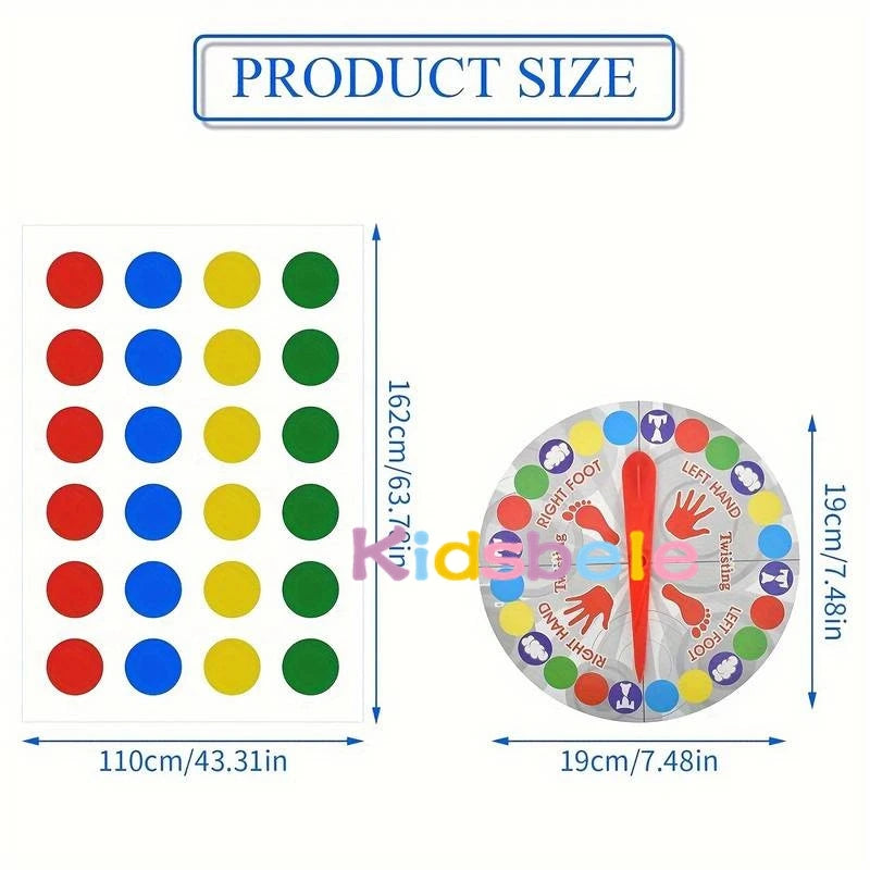 Interactive Twister Game for Family Fun and Balance Training – Perfect for Parties and Parent-Child Activities