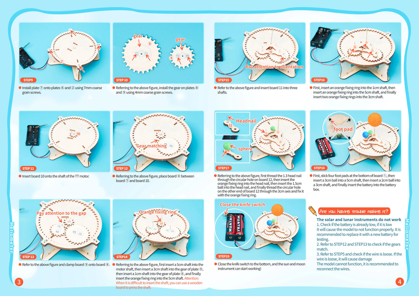 Solar System Exploration Kit: DIY Earth, Moon & Sun Rotation Puzzle for STEM Learning