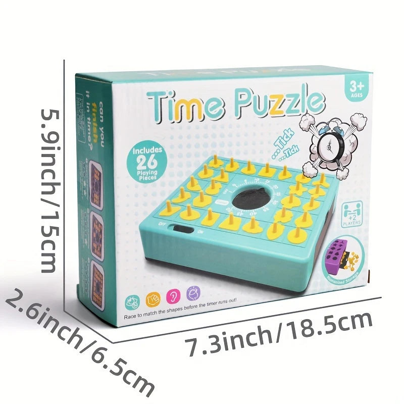 Shape Match Challenge: Timed Pop-Up Board Game for Kids - Enhancing Shape Recognition and Deductive Reasoning Skills