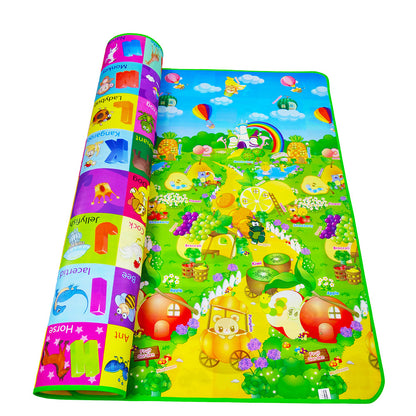 Large EVA Foam Baby Play Mat - Soft Puzzle Crawling Carpet for Kids, 200x180cm Educational Activity Rug