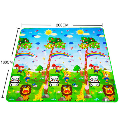 Large EVA Foam Baby Play Mat - Soft Puzzle Crawling Carpet for Kids, 200x180cm Educational Activity Rug