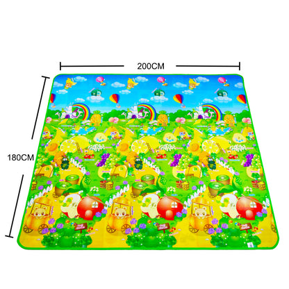 Large EVA Foam Baby Play Mat - Soft Puzzle Crawling Carpet for Kids, 200x180cm Educational Activity Rug