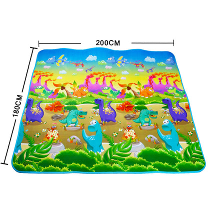Large EVA Foam Baby Play Mat - Soft Puzzle Crawling Carpet for Kids, 200x180cm Educational Activity Rug