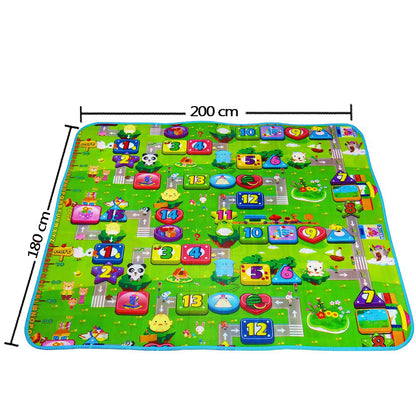 Large EVA Foam Baby Play Mat - Soft Puzzle Crawling Carpet for Kids, 200x180cm Educational Activity Rug