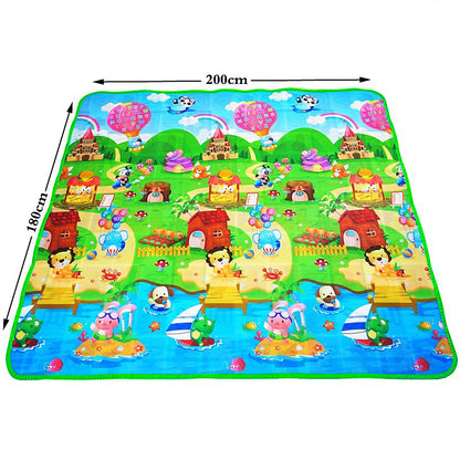 Large EVA Foam Baby Play Mat - Soft Puzzle Crawling Carpet for Kids, 200x180cm Educational Activity Rug