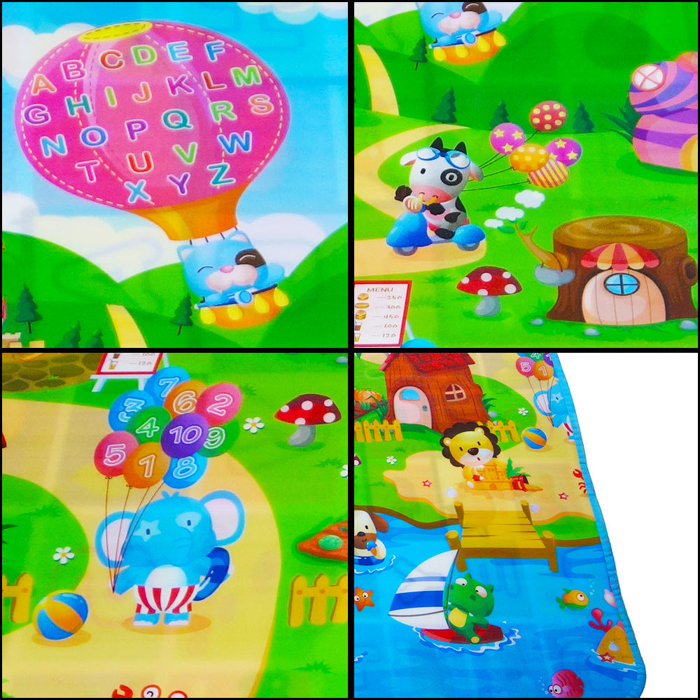 Large EVA Foam Baby Play Mat - Soft Puzzle Crawling Carpet for Kids, 200x180cm Educational Activity Rug