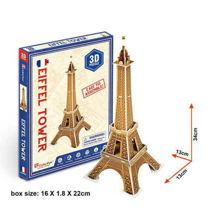 3D Tower Bridge Paper Puzzle Kit - Famous Buildings Jigsaw Model for Creative Learning and Fun