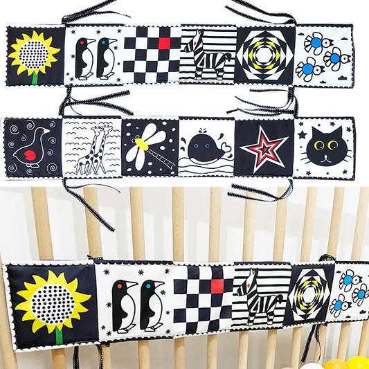 Crib Companion Cloth Books - Educational Baby Bumper Protector & Room Decor