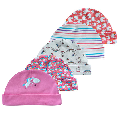 Adorable 100% Cotton Cartoon Baby Hats & Caps for Newborns (0-6 Months) - Essential Baby Accessories