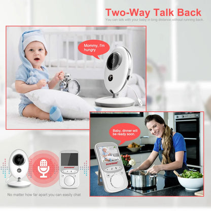BOAVISION VB605 Wireless 2.4 Inch LCD Baby Monitor with Intercom and Night Vision