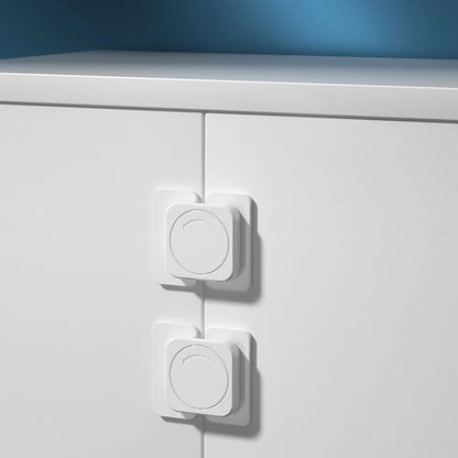 Childproof Refrigerator Lock for Baby Safety - Anti-Open Fridge and Freezer Door Lock with Multi-Functional Cabinet Buckle for Toddler Protection
