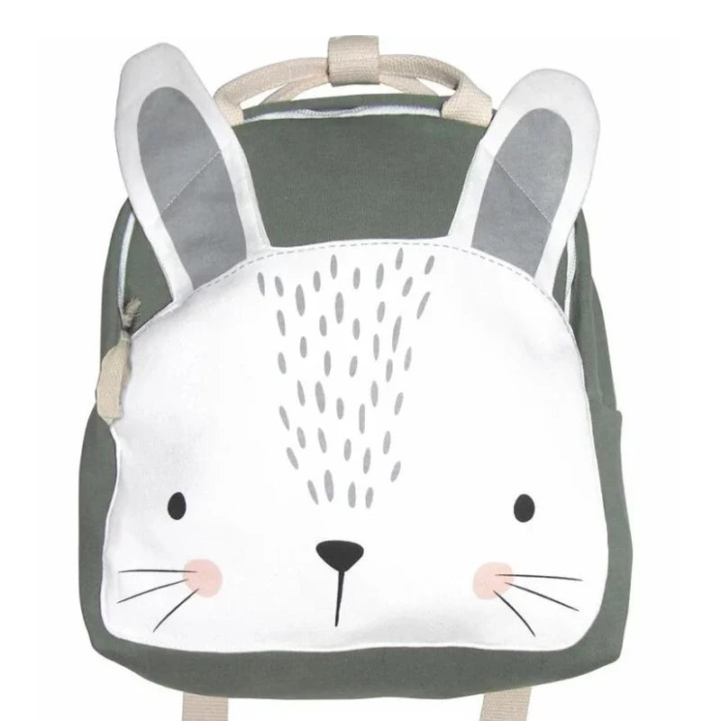 Cute Cartoon Animal Kids Backpack for 3-8 Years Old - Nordic Style School Bag with Snack Toy Storage