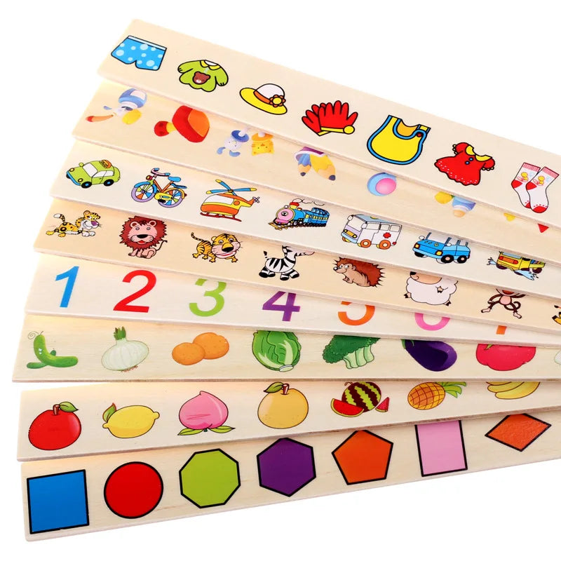 Montessori Wooden Educational Toy Set for Kids - Animal & Nature Puzzle with Storage for Learning Fun