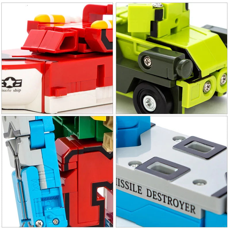 Transformable Number Robot Car Building Blocks – Educational Action Figure Toy for Kids