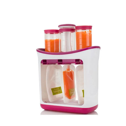 Baby Fruit Puree Maker Kit with 10 Disposable Squeeze Bags – Safe and Easy Homemade Feeding Solution for Newborns