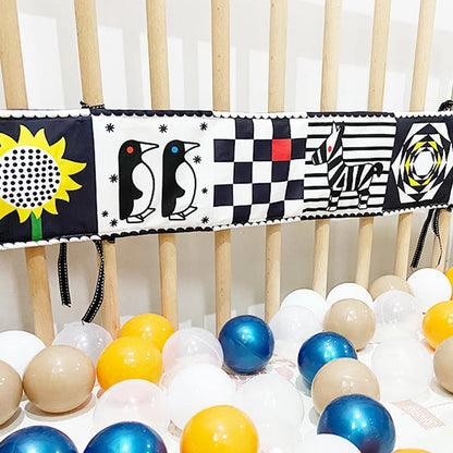 Crib Companion Cloth Books - Educational Baby Bumper Protector & Room Decor