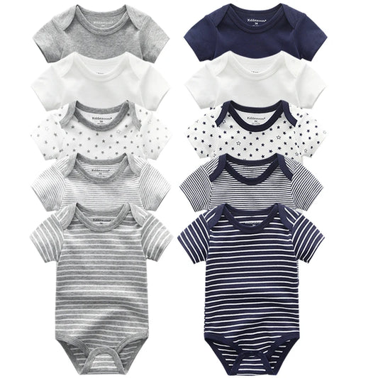 Newborn Cotton Romper Sets for Boys and Girls - Short Sleeve Jumpsuit Outfits