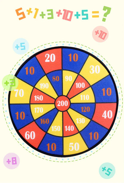 Montessori Sticky Ball Dart Board Game for Kids Ages 4 to 6 - Fun Indoor & Outdoor Sports Toy for Boys and Girls