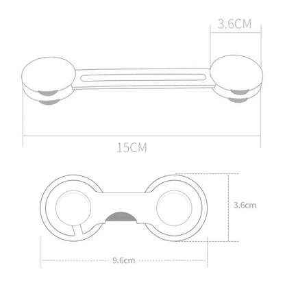 Baby Safety Drawer and Cabinet Lock Set - Anti-Pinch Refrigerator Lock for Childproofing