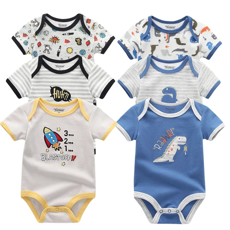 Summer Cartoon Animal Baby Romper for Boys - Cotton Unisex Infant Clothing 2022