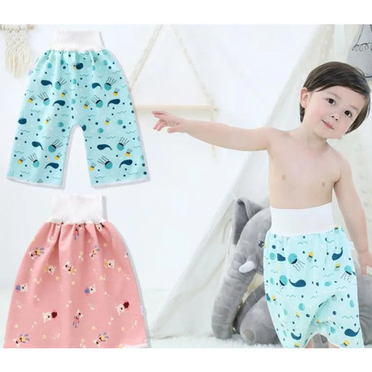 Comfy Reusable Baby Adult Diaper Skirt Shorts 2 In 1 Boy Girl Pants Absorbent Shorts Prevent Skirt Moment Leakage Mat Cover Gift