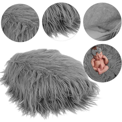 Newborn Photography Essentials: 3-Piece Set with Blanket, Wrap, and Headband for Baby Photo Shoots