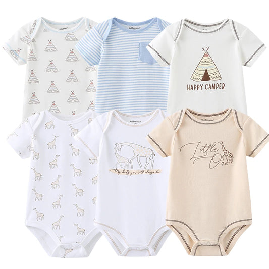 Adorable Cotton Baby Bodysuit for Newborn Girls - Trendy Infant Jumpsuit and Toddler Outfit Set