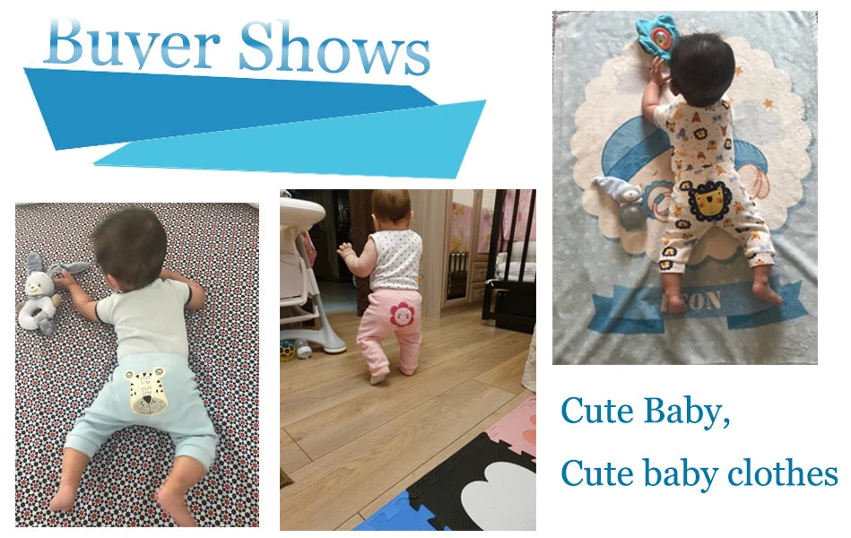 6-Piece Cartoon Baby Outfit Set - Short Sleeve Rompers and Pants for Boys and Girls, Summer 2022
