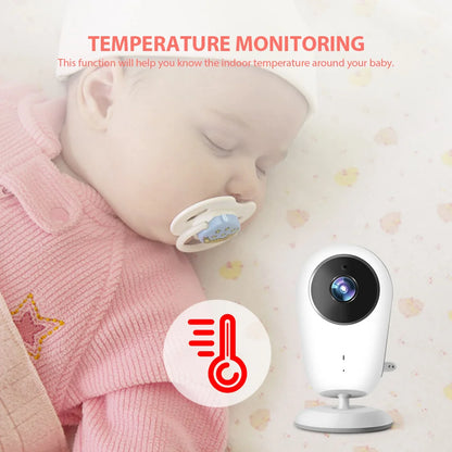 Portable 4.3 Inch Wireless Video Baby Monitor with Night Vision and Two-Way Intercom - VB608 Baby Nanny Camera