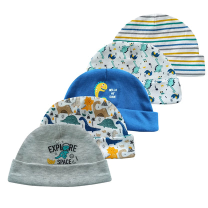 Adorable 100% Cotton Cartoon Baby Hats & Caps for Newborns (0-6 Months) - Essential Baby Accessories