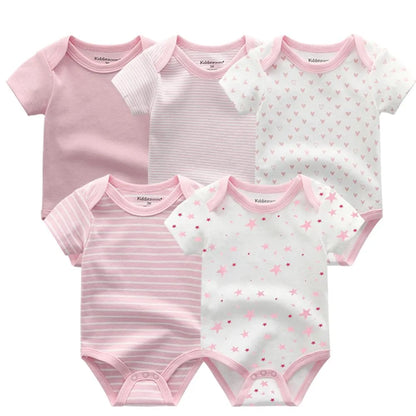 Striped Cotton Rompers for Newborns - Unisex Infant Jumpsuits for All Seasons