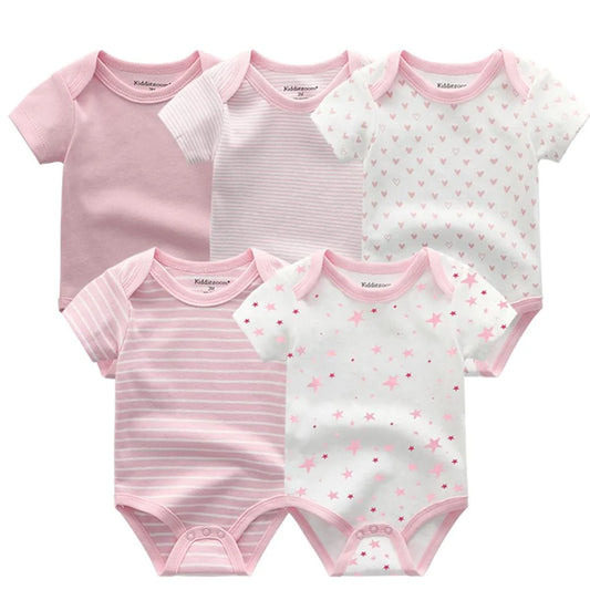 Striped Cotton Rompers for Newborns - Unisex Infant Jumpsuits for All Seasons