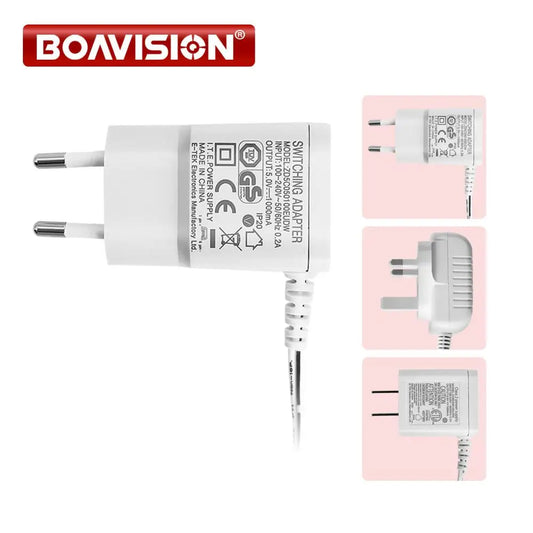 Type-C 5V 1000mA Power Adapter Charger for Baby Monitors VB601/VB602/VB603/VB605/VB607 (EU/US/AU/UK Plug Options)