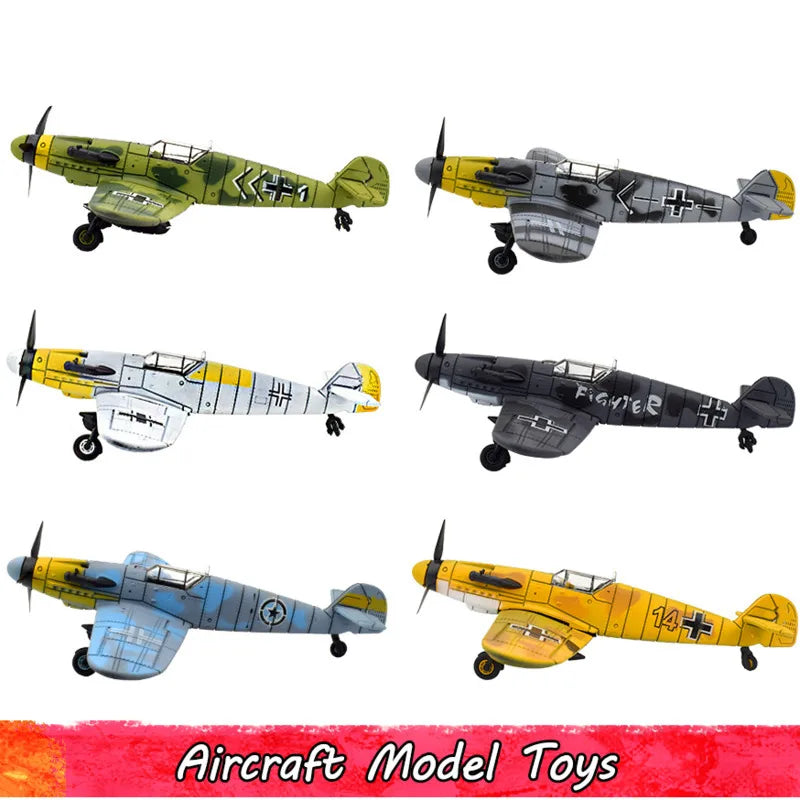 6-Piece DIY F4U Corsair Fighter Model Kit - Educational Assembly Toy for Kids
