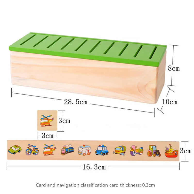 Montessori Wooden Educational Toy Set for Kids - Animal & Nature Puzzle with Storage for Learning Fun