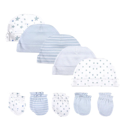 Adorable Cotton Baby Hat and Glove Set for Newborn Photography - Unisex Summer Accessories