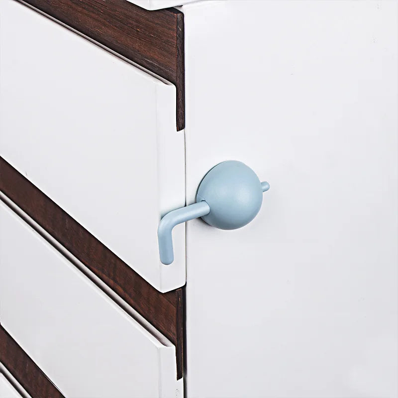 3-Pack Child Safety Cabinet Locks - Anti-Pinch Refrigerator and Drawer Protection for Baby Safety
