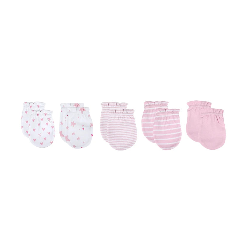 Super Soft Cotton Anti-Grab Baby Mittens for Newborns 0-6 Months - Safe and Comfortable Infant Gloves