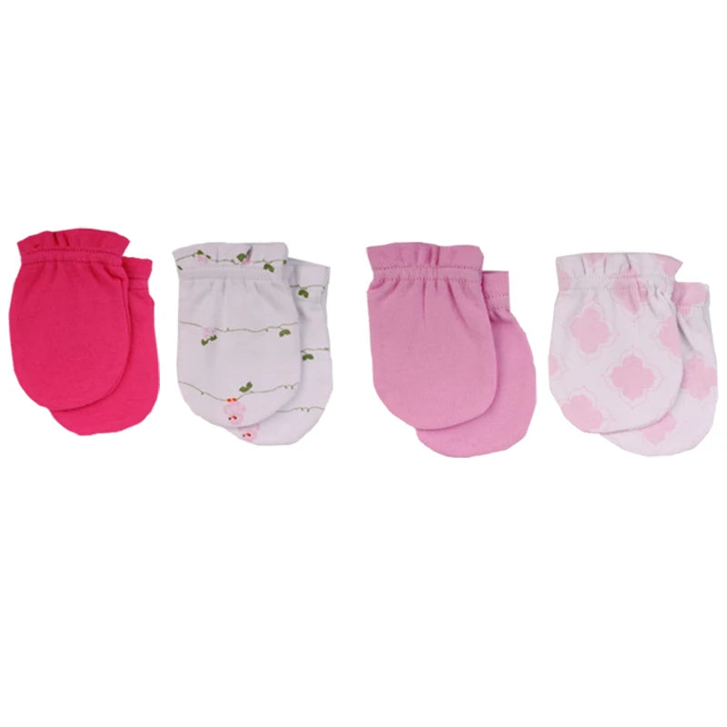 Unisex Infant Scratch Mittens for Newborns, 0-6 Months - Cozy Cotton Gloves for All Seasons