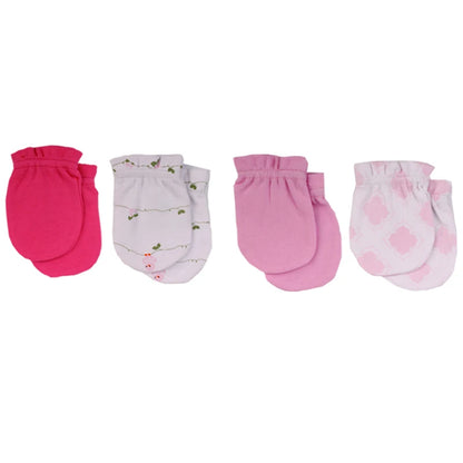 Unisex Infant Scratch Mittens for Newborns, 0-6 Months - Cozy Cotton Gloves for All Seasons