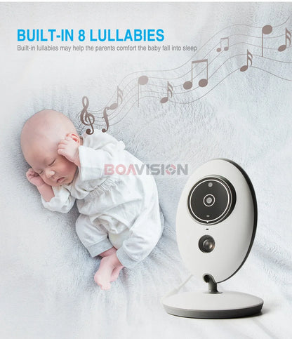 BOAVISION VB605 Wireless 2.4 Inch LCD Baby Monitor with Intercom and Night Vision