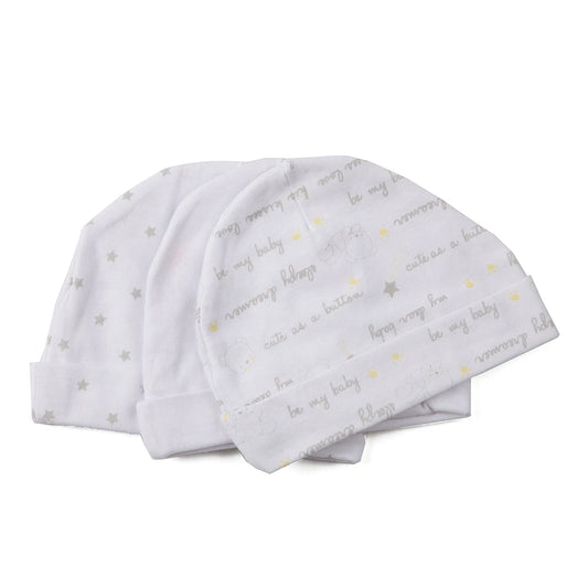 Unisex Soft Cotton Newborn Photography Hat Set for 0-3 Months with Pocket Design