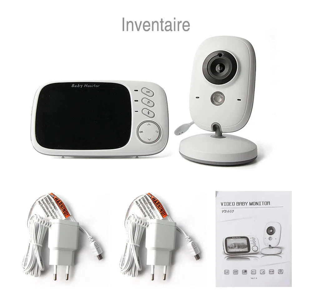 VB601 Mini Wireless Baby Monitor with Night Vision, Two-Way Talk, and Temperature Alert