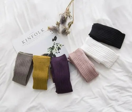 Soft and Warm Cotton Tights for Kids 0-5 Years - Stylish Striped Pantyhose