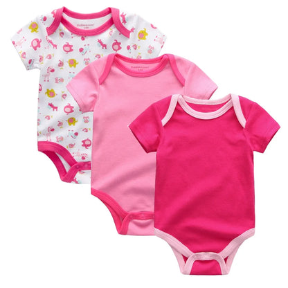 Trendy Unisex Baby Bodysuits for Newborns - Soft Cotton Overalls in Multiple Colors